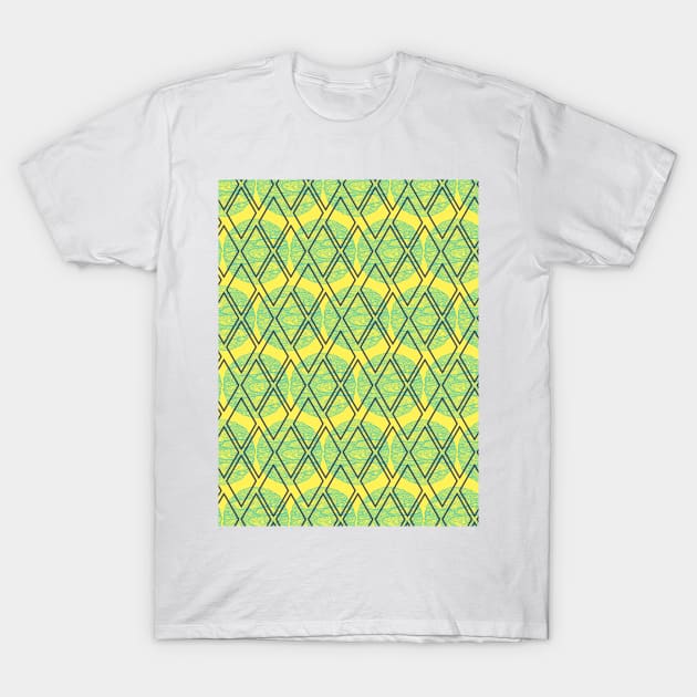 Circles and Diamonds Pattern T-Shirt by zarya_kiqo